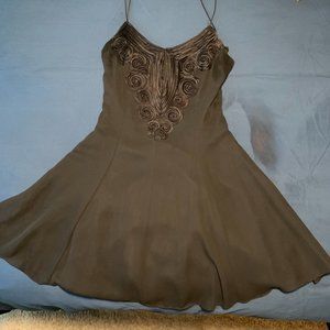 Simple Black Shoe String strapped - Party / Cocktail Dress